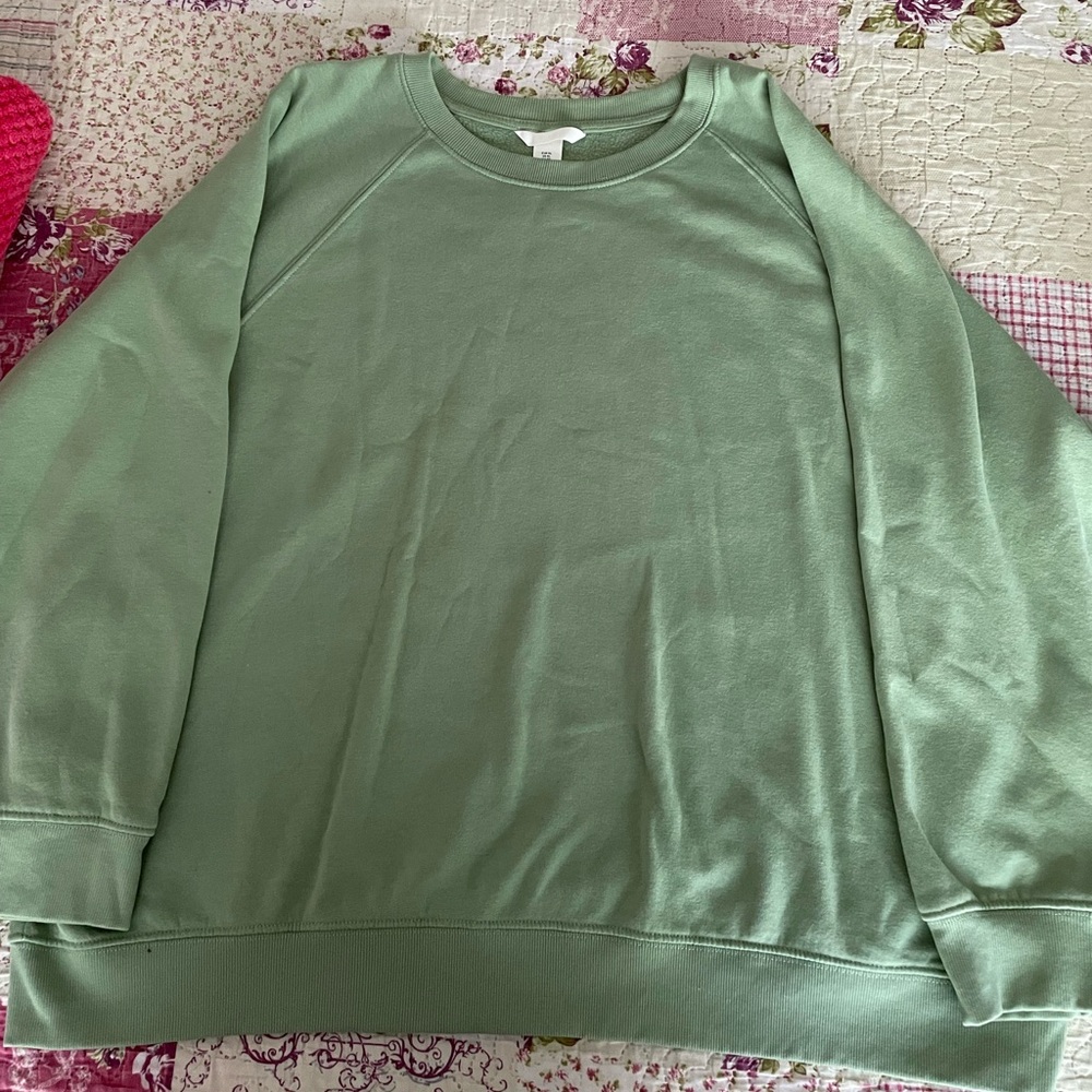 Green Oversized Sweatshirt